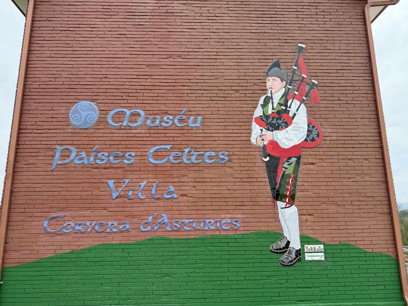 Mural del Museo de los Países Celtes
